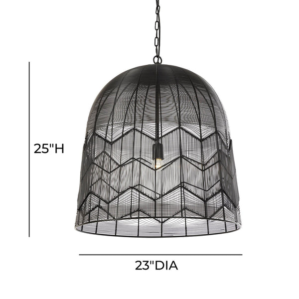 Tessa Black Large Pendant Lamp Model: TOV-G18376