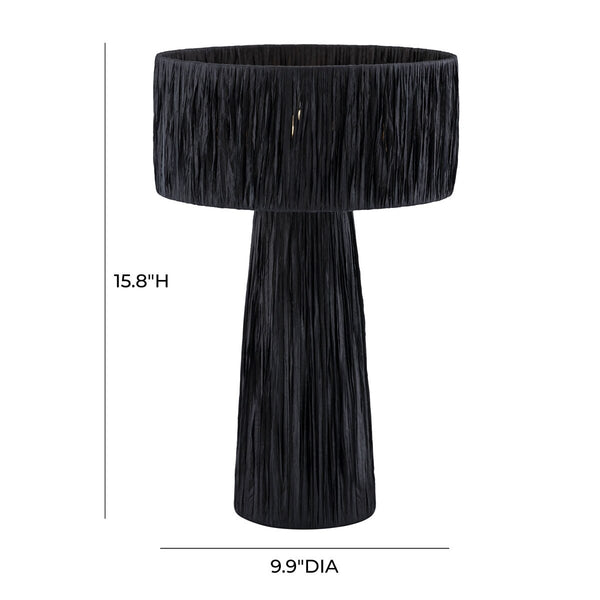 Shelby Raffia Black Table Lamp Model: TOV-G18379