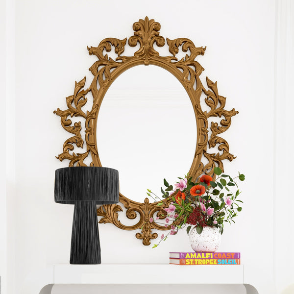 Shelby Raffia Black Table Lamp Model: TOV-G18379