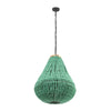 Palani Green Wooden Bead Chandelier Model: TOV-G18451