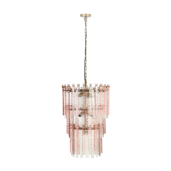 Hampshire Pink Acrylic 3-Tier Chandelier Model: TOV-G18453