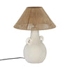 Lalit Natural & White Ceramic Table Lamp Model: TOV-G18460
