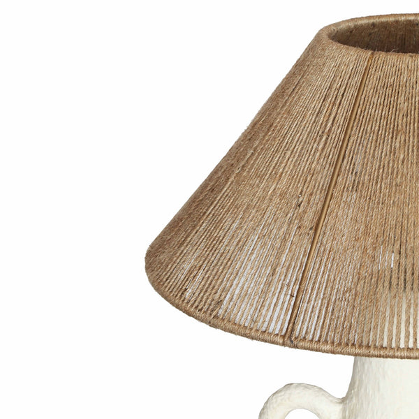 Lalit Natural & White Ceramic Table Lamp Model: TOV-G18460