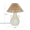 Lalit Natural & White Ceramic Table Lamp Model: TOV-G18460