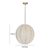 Elliana Off-White Pendant Lamp Model: TOV-G18466