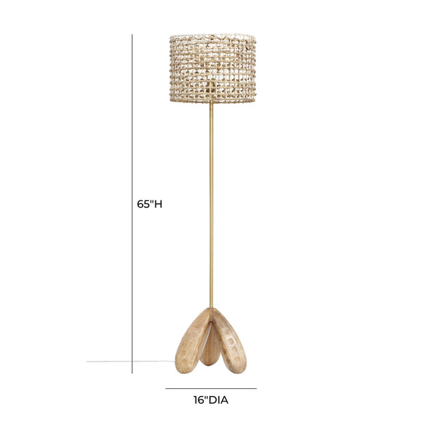 Alondra Wooden Floor Lamp Model: TOV-G18482