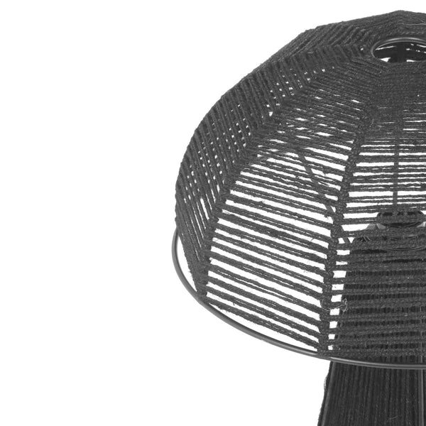 Oddy Black Jute Table Lamp Model: TOV-G18565
