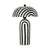 Maiori Black Striped Papier Mache Table Lamp Model: TOV-G18570