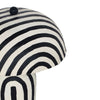 Maiori Black Striped Papier Mache Table Lamp Model: TOV-G18570