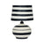Positano Black Striped Papier Mache Table Lamp Model: TOV-G18572