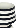 Positano Black Striped Papier Mache Table Lamp Model: TOV-G18572