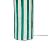 Ravello Green Striped Papier Mache Table Lamp Model: TOV-G18574