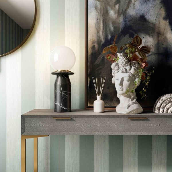 Globe Onyx Black Marble Lamp Model: TOV-G18583