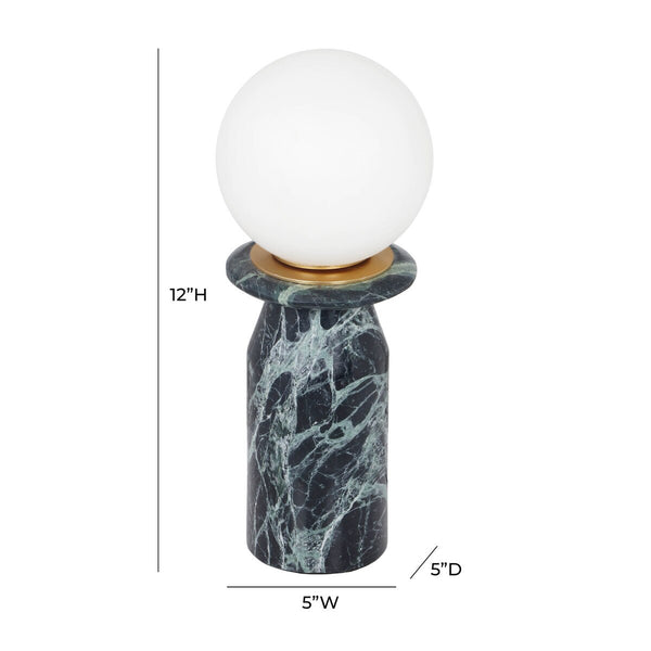 Globe Malachite Green Marble Lamp Model: TOV-G18584