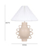 Hazza Cream Pleated Table Lamp Model: TOV-G18586