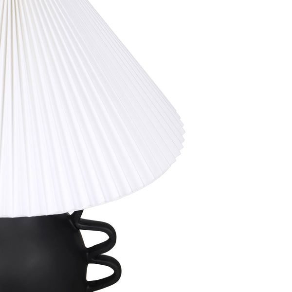 Hazza Black Pleated Table Lamp Model: TOV-G18587