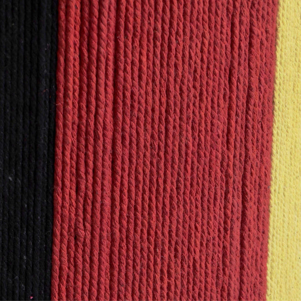 Guinevere Red and Yellow Striped Cotton Table Lamp Model: TOV-G18624