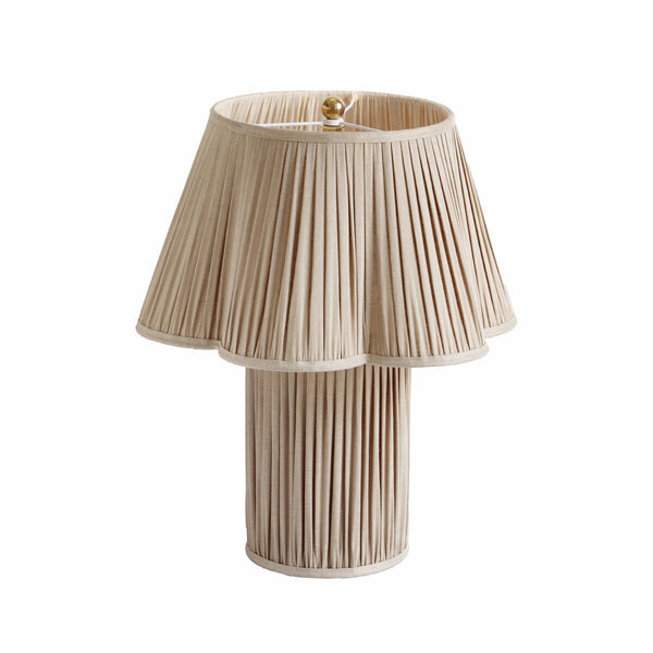Corrine Beige Linen Table Lamp Model: TOV-G18627
