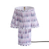 Corrine Purple and White Streaked Cotton Table Lamp Model: TOV-G18628