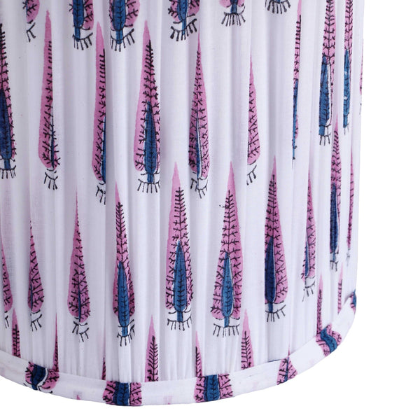 Corrine Purple and White Streaked Cotton Table Lamp Model: TOV-G18628
