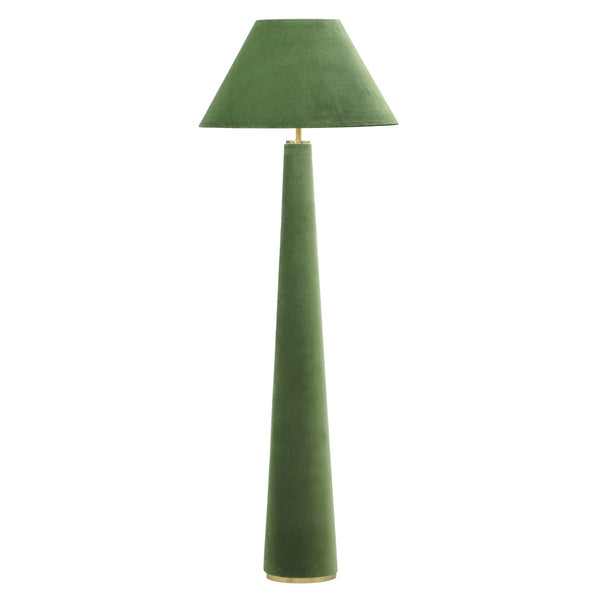 Graham Moss Green Velvet Floor Lamp Model: TOV-G18631