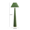 Graham Moss Green Velvet Floor Lamp Model: TOV-G18631