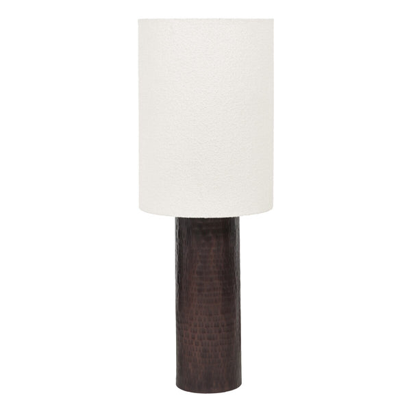 Grava Boucle & Hammered Bronze Metal Floor Lamp Model: TOV-G18638