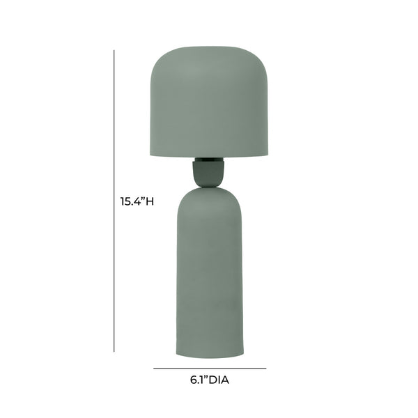 Shroom Green Metal Table Lamp Model: TOV-G18641