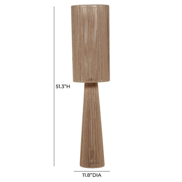 Marza Natural Jute 2-Bulb Floor Lamp Model: TOV-G18643