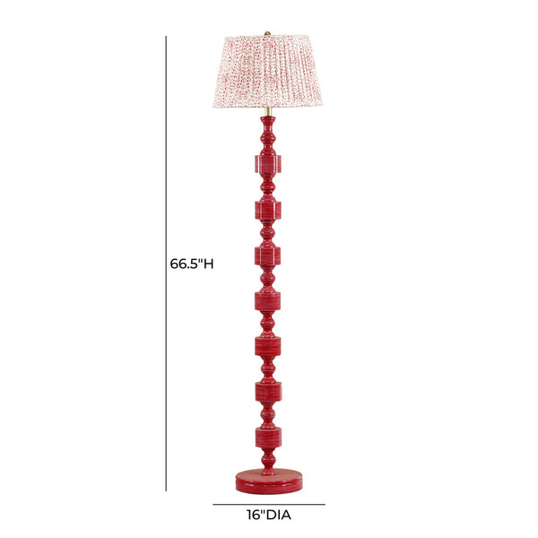 Peggy Pink Spotted Floor Lamp Model: TOV-G18676