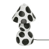 Lerici Black and White Papier Mache Table Lamp Model: TOV-G18684