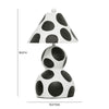 Lerici Black and White Papier Mache Table Lamp Model: TOV-G18684