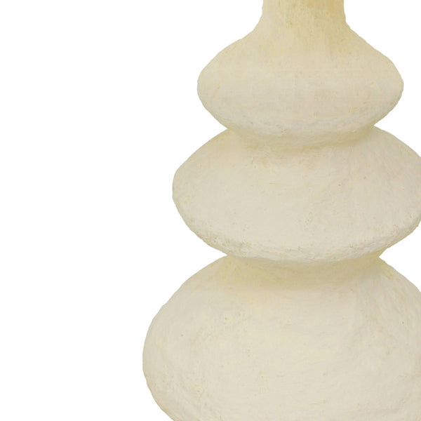Cream Cotton Mache Table Lamp Model: TOV-G18756