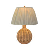 Pallora Cream & Natural Rattan Table Lamp Model: TOV-G54336