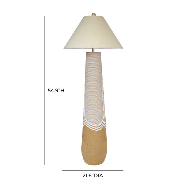Harlee Natural Woven Floor Lamp Model: TOV-G54343