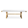 Adeline White Lacquer Dining Table Model: TOV-G5496