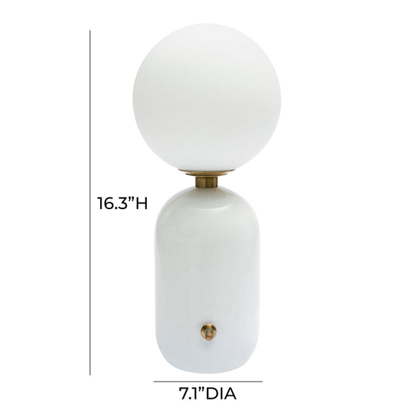 Liza White Table Lamp Model: TOV-G68805