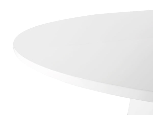 Rosa White Lacquer 47" Round Dining Table Model: TOV-GT5505