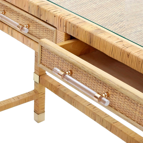 Amara Natural Rattan Desk Model: TOV-H21010