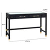 Amara Charcoal Rattan Desk Model: TOV-H21011