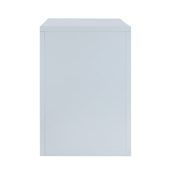 Suzie Pastel Blue & Rattan Executive Desk Model: TOV-H44182