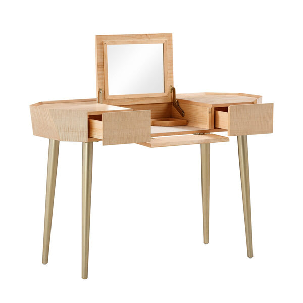 Sadie Natural Maple Vanity Desk Model: TOV-H54267