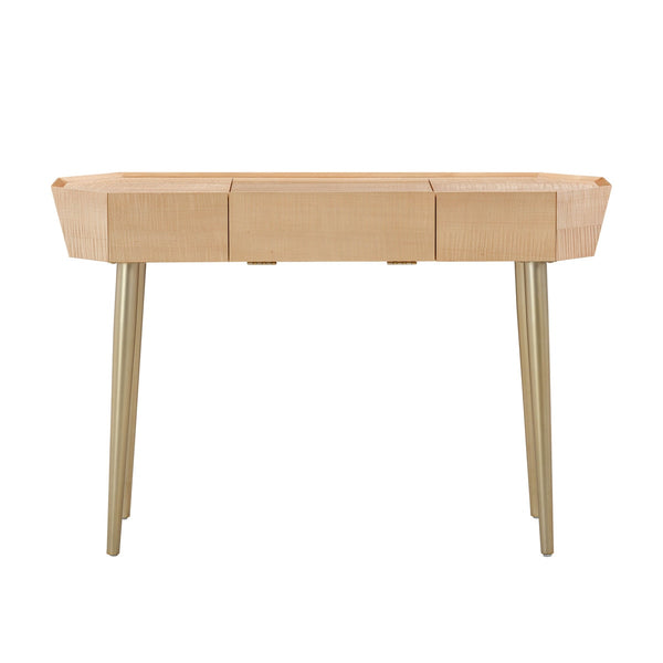 Sadie Natural Maple Vanity Desk Model: TOV-H54267