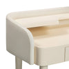 Penelope Cream Vegan Leather Wrapped Vanity Desk Model: TOV-H54270