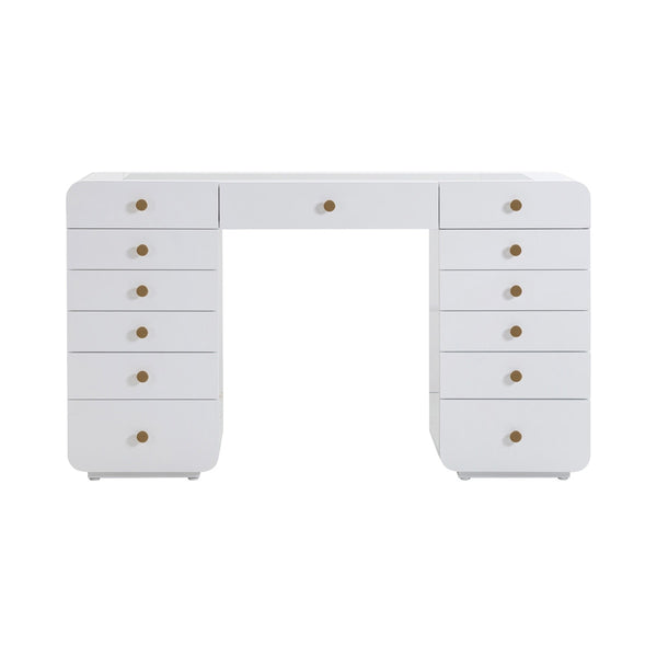 Hollywood White Vanity Desk Model: TOV-H54352-D