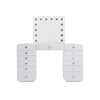 Hollywood White Desk with Vanity Mirror Model: TOV-H54352