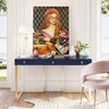 Janie Blue Lacquer Desk Model: TOV-H5520