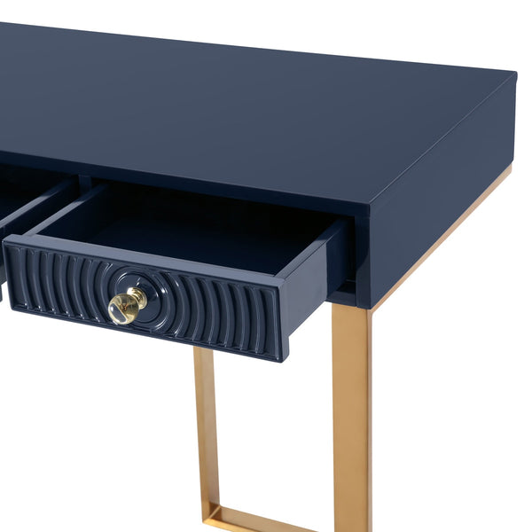 Janie Blue Lacquer Desk Model: TOV-H5520