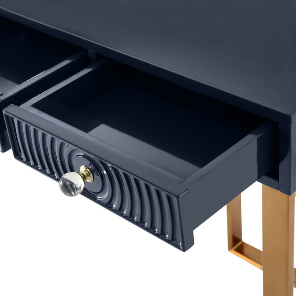 Janie Blue Lacquer Desk Model: TOV-H5520