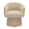Kristen Taupe Upcycled Chenille Rolling Desk Chair Model: TOV-H68926